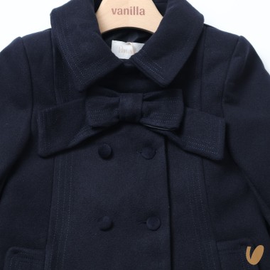 Cappotto fiocco e plissè Giacca e Giubbino