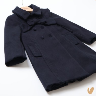 Cappotto fiocco e plissè Giacca e Giubbino