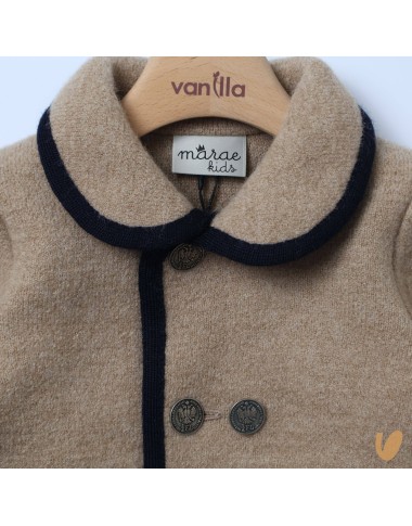 Double-breasted wool coat