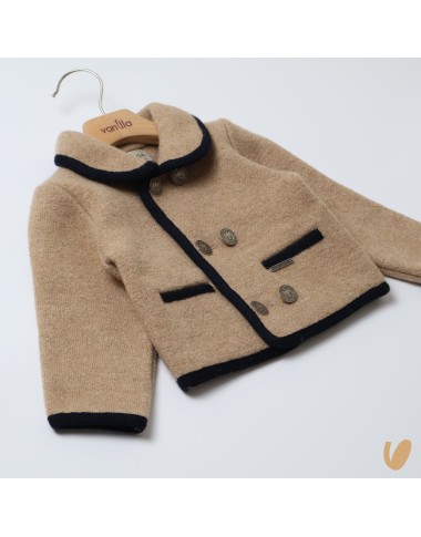 Double-breasted wool coat