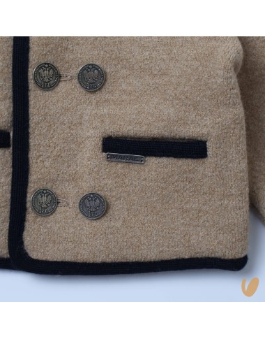 Double-breasted wool coat