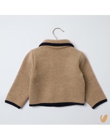 Double-breasted wool coat