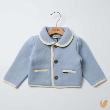 Cappottino in lana profili Cardigan e Accessori