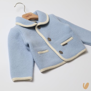 Cappottino in lana profili Cardigan e Accessori