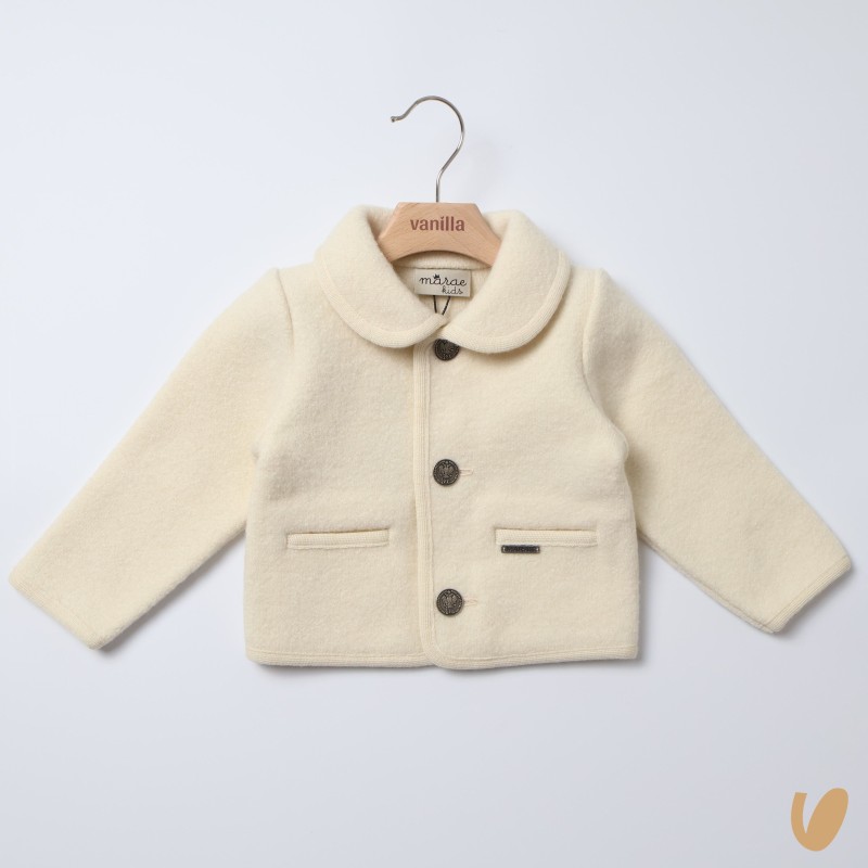 Cappottino in lana profili Cardigan e Accessori