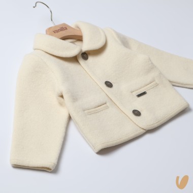 Cappottino in lana profili Cardigan e Accessori