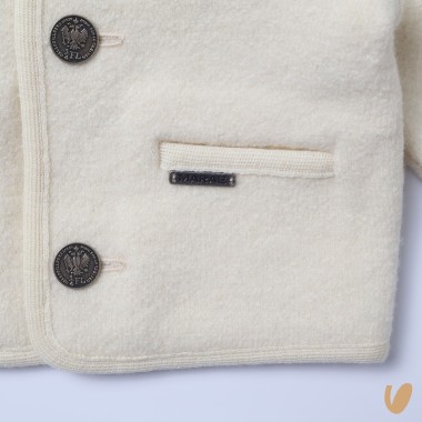 Cappottino in lana profili Cardigan e Accessori