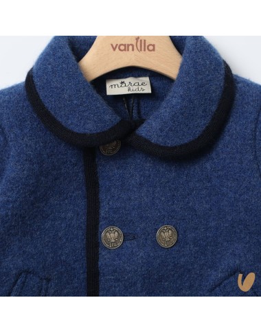 Double-breasted wool coat