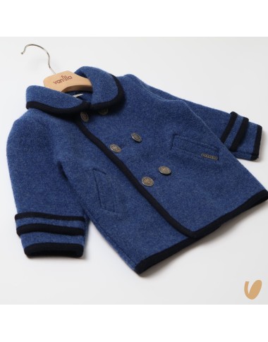 Double-breasted wool coat