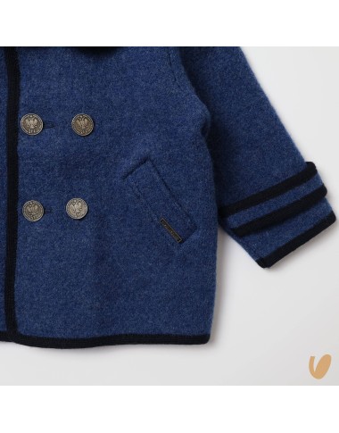 Double-breasted wool coat