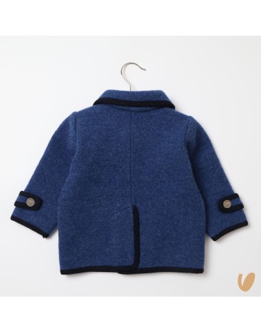 Double-breasted wool coat