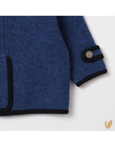 Double-breasted wool coat