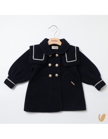 Marine wool coat