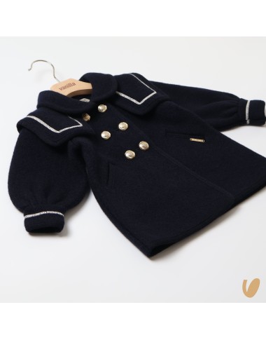 Marine wool coat