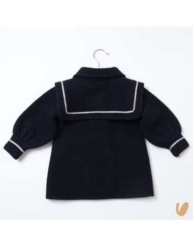 Marine wool coat