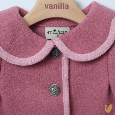 Cappottino in lana collo fiore Cappotto e Giubbino