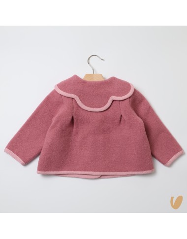 Cappottino in lana collo fiore Cappotto e Giubbino