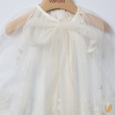 Mantella in tulle e macramè Cardigan e Accessori