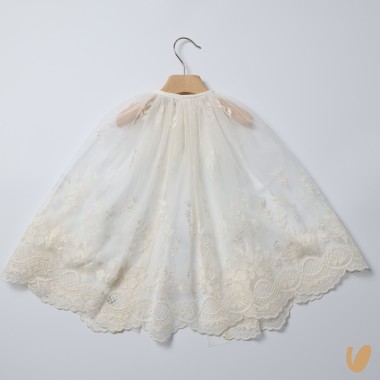 Mantella in tulle e macramè Cardigan e Accessori