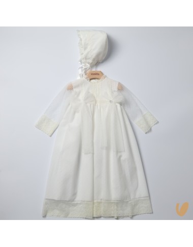 Long dress with baptismal headphone