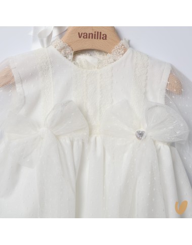 Long dress with baptismal headphone