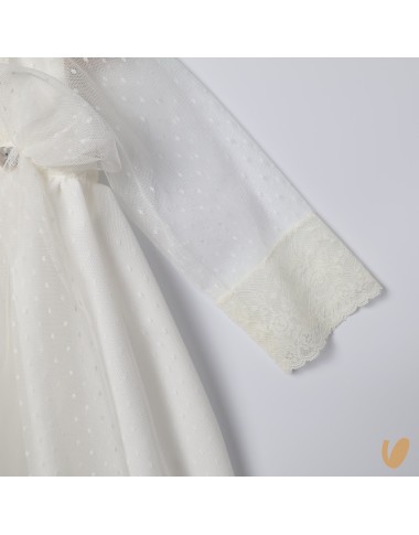 Long dress with baptismal headphone