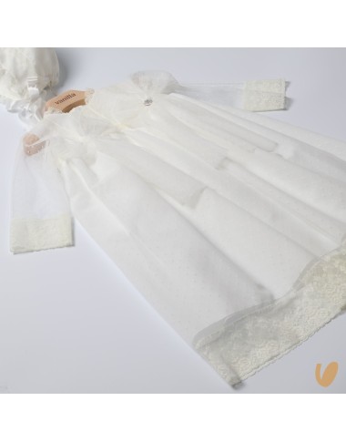 Long dress with baptismal headphone