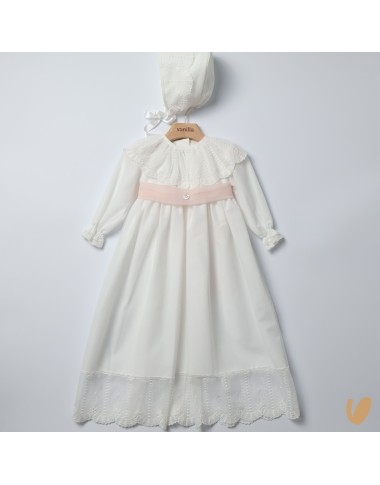 Long dress with baptismal headphone