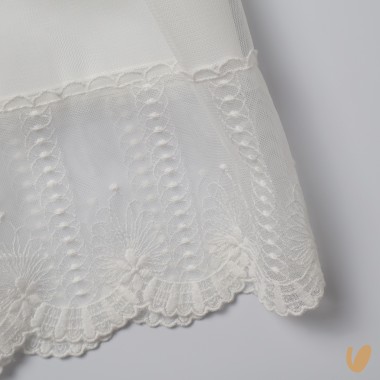 Abito lungo con cuffia battesimale Battesimo