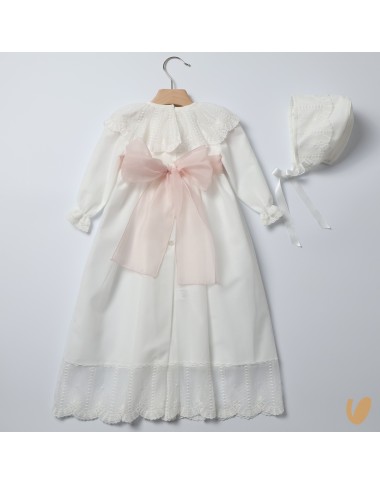 Long dress with baptismal headphone