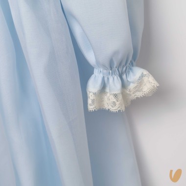 Completo in pura seta battesimale Battesimo