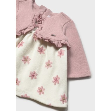 Abito combinato ricami Neonata