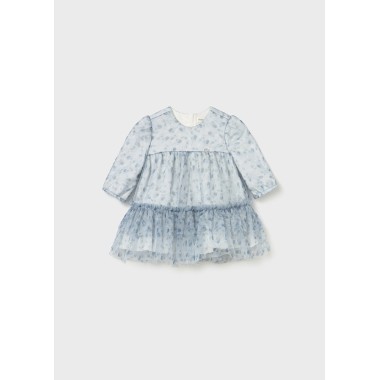 Abito fiori tulle Neonata