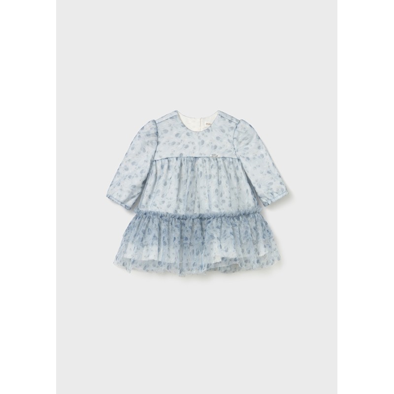 Abito fiori tulle Neonata