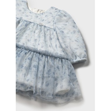 Abito fiori tulle Neonata