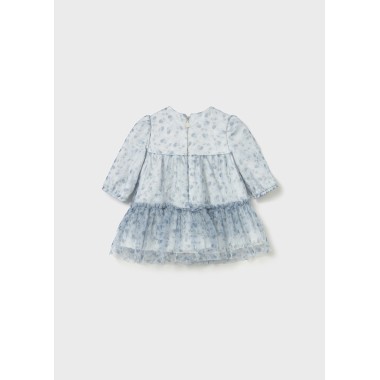Abito fiori tulle Neonata