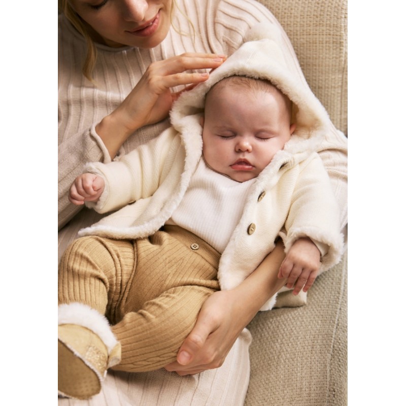 Cappottino tricot pompon Neonata