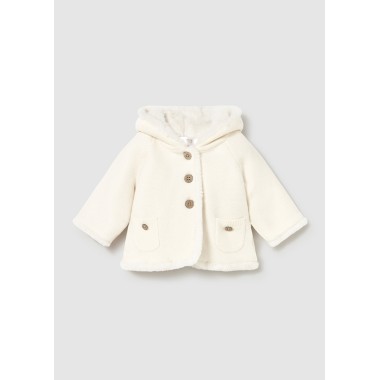 Cappottino tricot pompon Neonata
