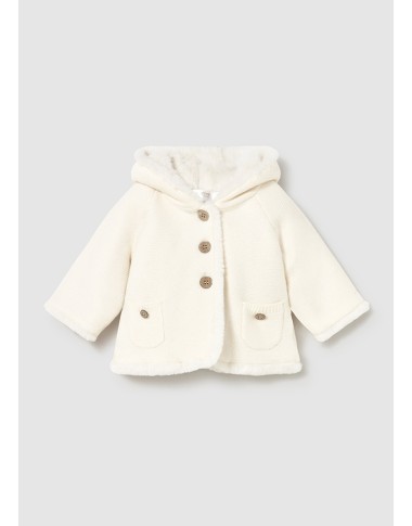 Pompon tricot coat