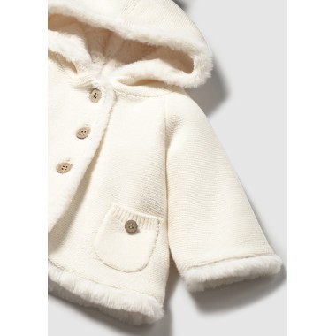 Cappottino tricot pompon Neonata