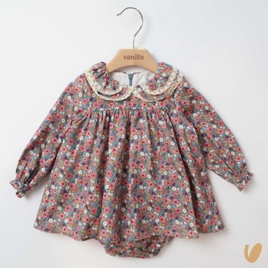 Abito corto fiorellini Neonata