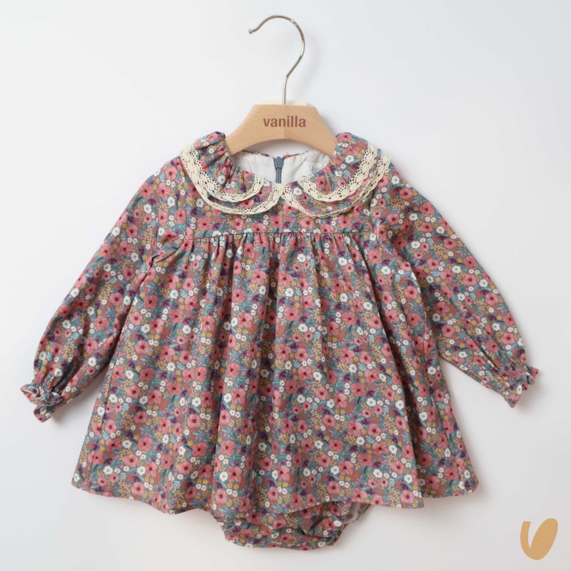 Abito corto fiorellini Neonata