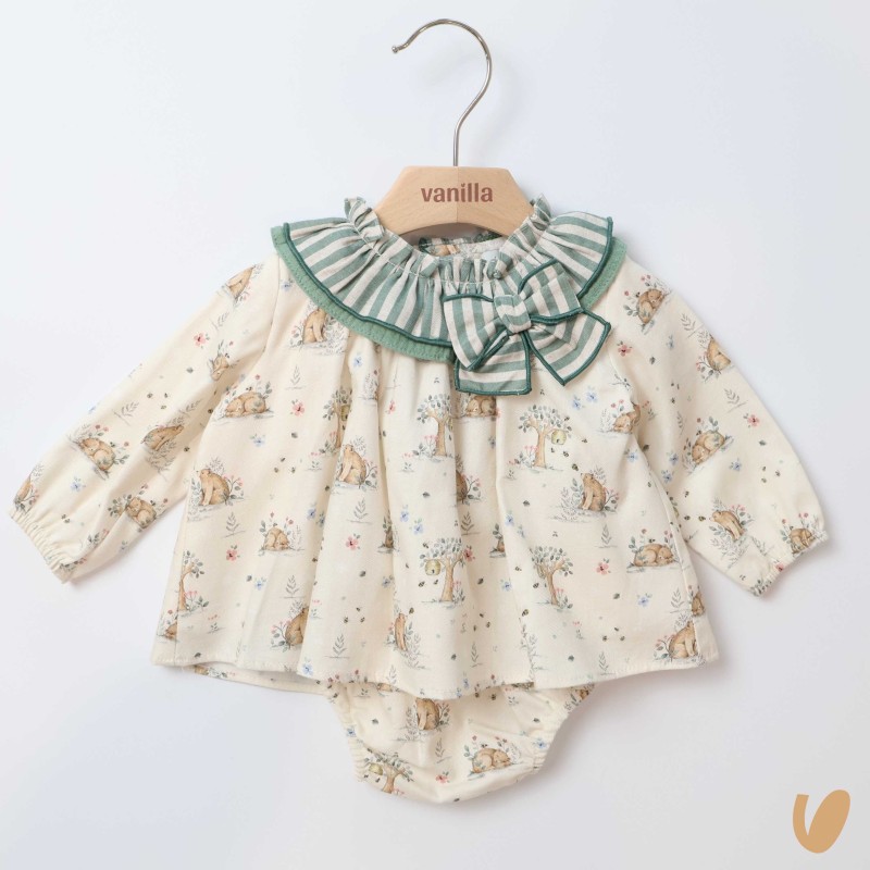 Abito corto orsetti Neonata