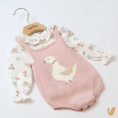 Salopette e camicia Neonata