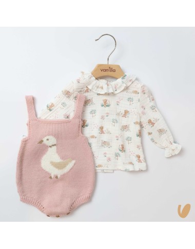 Salopette e camicia Neonata