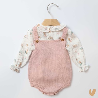 Salopette e camicia Neonata