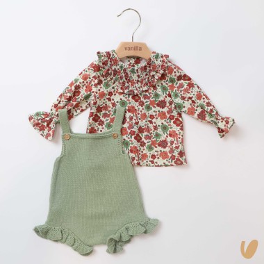 Salopette e camicia Neonata