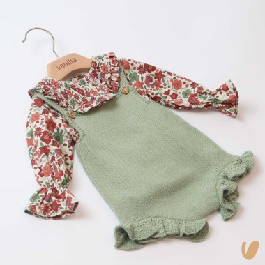 Salopette e camicia Neonata