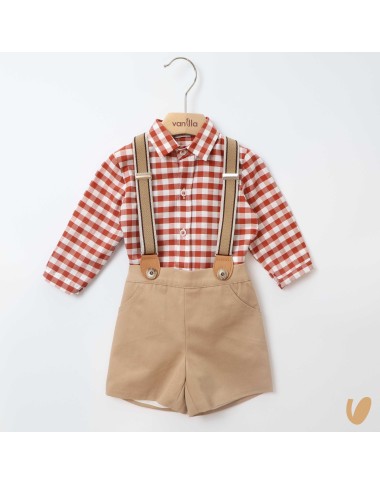 Completo con bretelle Neonato