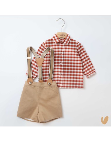 Completo con bretelle Neonato